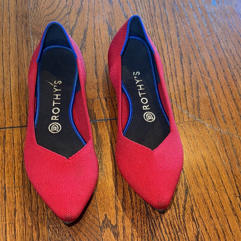 Rothy's Vibrant Red Flats So Comfortable